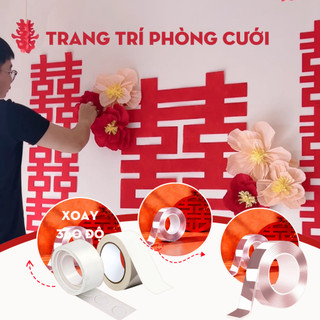 Combo Băng Dính Giấy Dán Tường Không Bong Sơn – Dễ Bóc, Dễ Dùng, Không Để Lại Keo, Trang Trí Tiện Lợi