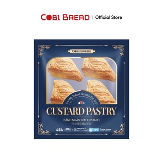 [Hỏa tốc HCM] Bánh Đông Lạnh Ngàn Lớp Nhân Custard 75gr - Túi 4 bánh/ 20 bánh Cobi Bread HSD 12 Tháng