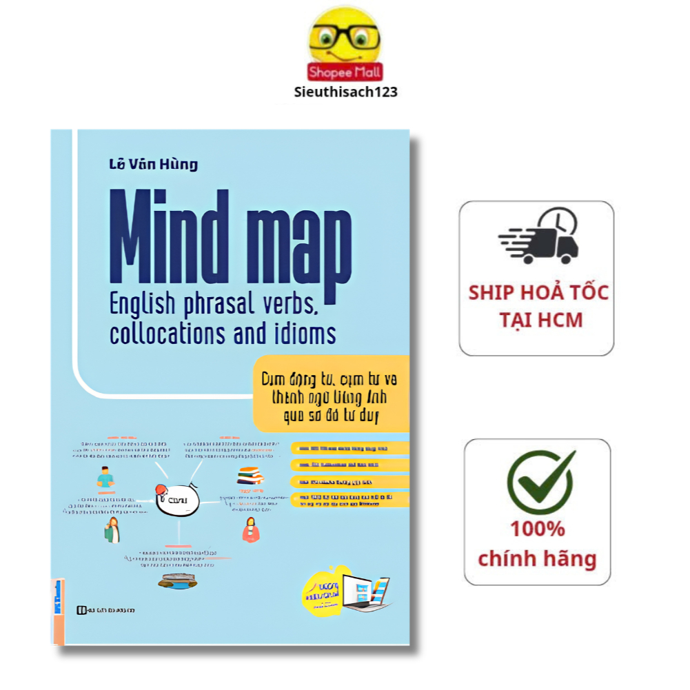 Sách-Mind map English Phrasal verbs,Collocations and idioms-Cụm động từ ...