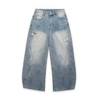 QUẦN SWE ARC WIDE JEANS - WASHED BLUE