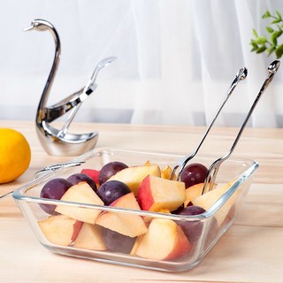 Dụng cụ để muỗng nĩa đũa  inox  hình thiên nga siêu đẹp - dụng cụ trang trí