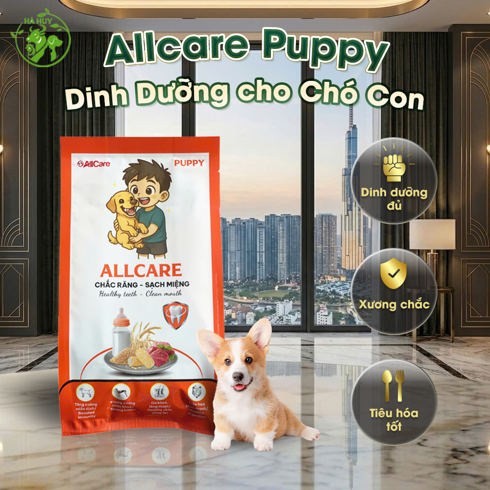 Thức Ăn Hạt Cho Chó Con Allcare Puppy - Giàu Protein 26%, Hỗ Trợ Phát Triển, Tiêu Hóa Tốt