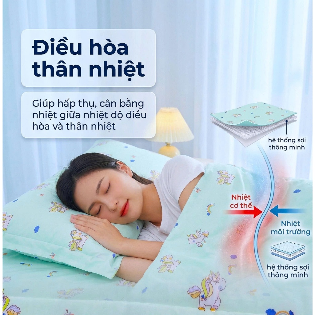 CHĂN HÈ MÁT LẠNH / CHĂN LẠNH iCool Sarth, mềm mại, mát lạnh, thoáng khí, gối icool mát lạnh - Ngọc Hạnh Bedding