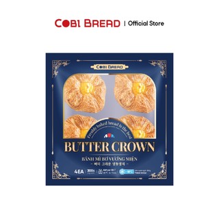 [Hỏa tốc HCM] Bánh Đông Lạnh Ngàn Lớp Vương Miện Nhân Custard 75gr - Túi 6 bánh Cobi Bread HSD 12 Tháng