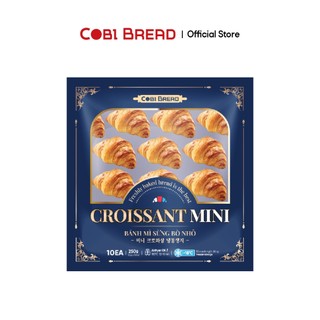 [Hỏa tốc HCM] Bánh Đông Lạnh Croissant Ngàn Lớp 25gr - Túi 10 bánh/100 bánh Cobi Bread HSD 12 Tháng