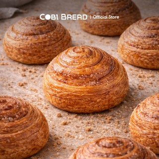 [Hỏa tốc HCM] Bánh Đông Lạnh Ngàn Lớp Cuộn Đường Quế/ Ciramon Roll 75gr - Túi 4 bánh Cobi Bread HSD 12 Tháng
