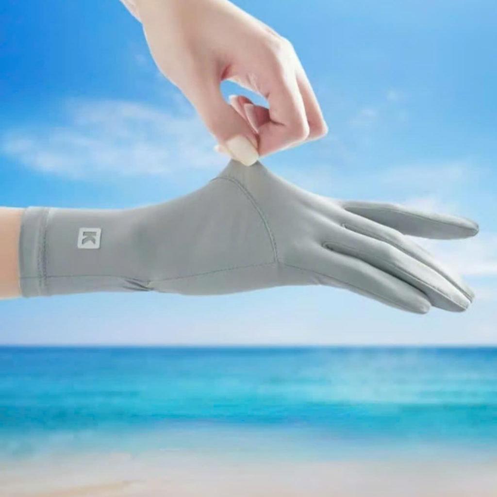 Găng tay chống nắng UPF50+ chống tia UV thoáng khí cho nữ chạy xe đạp/ thể thao