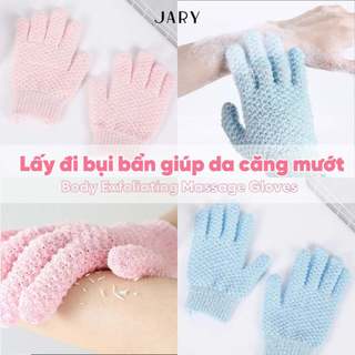 Găng tay tẩy da chết Jary Body Exfoliating Massage Gloves 10D nhập khẩu chính hãng - Bebeau