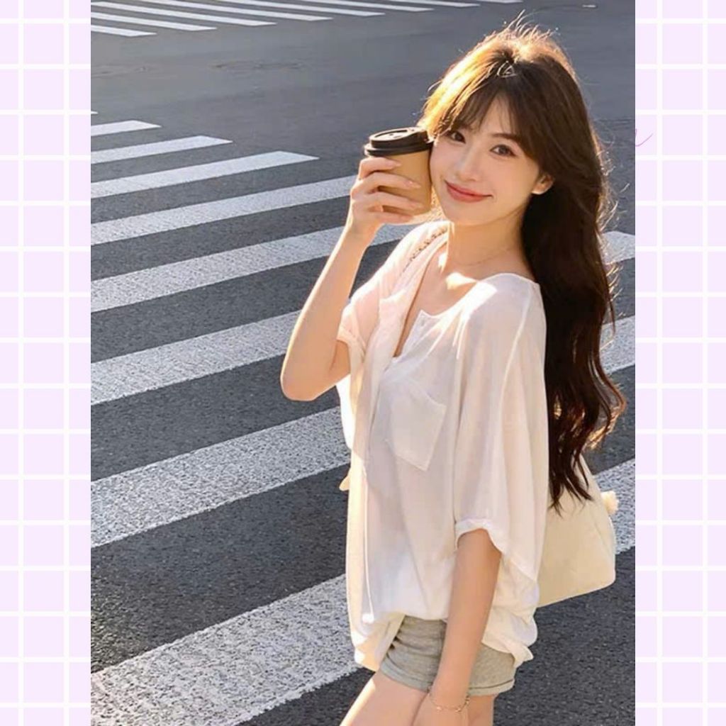 Áo Thun Nữ Cotton Giấy Sicily - Áo Phông Mỏng Mát, Co Giãn 4 Chiều, Thấm Hút Mồ Hôi Cực Tốt (Trắng/Đen)