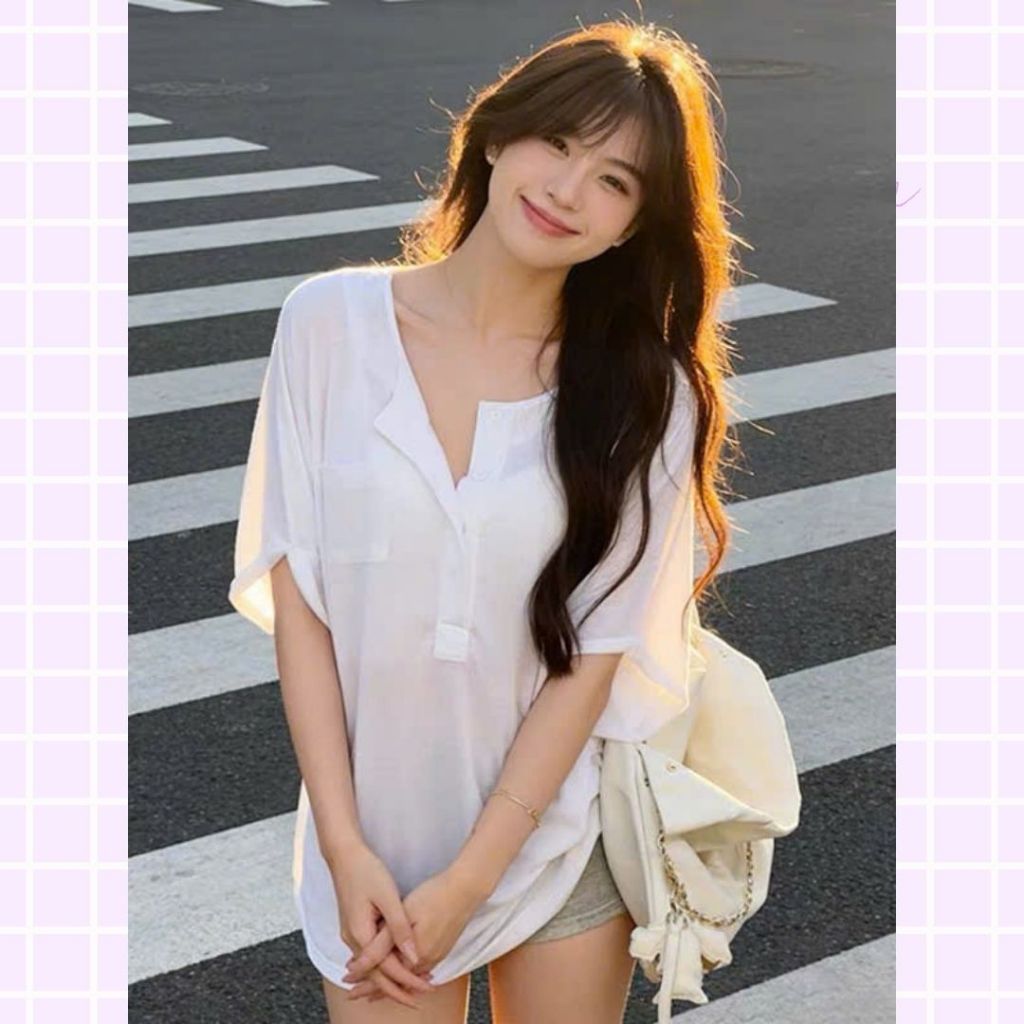 Áo Thun Nữ Cotton Giấy Sicily - Áo Phông Mỏng Mát, Co Giãn 4 Chiều, Thấm Hút Mồ Hôi Cực Tốt (Trắng/Đen)