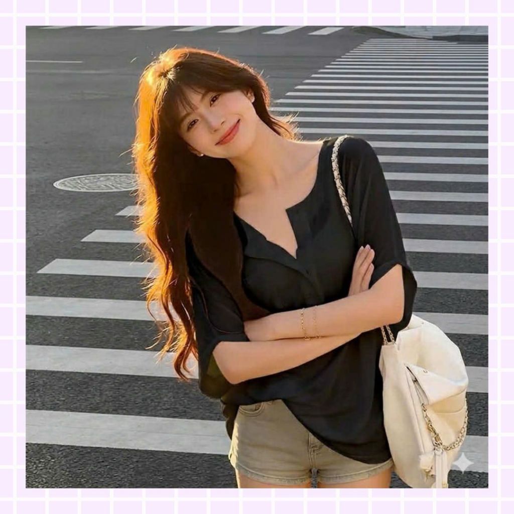 Áo Thun Nữ Cotton Giấy Sicily - Áo Phông Mỏng Mát, Co Giãn 4 Chiều, Thấm Hút Mồ Hôi Cực Tốt (Trắng/Đen)