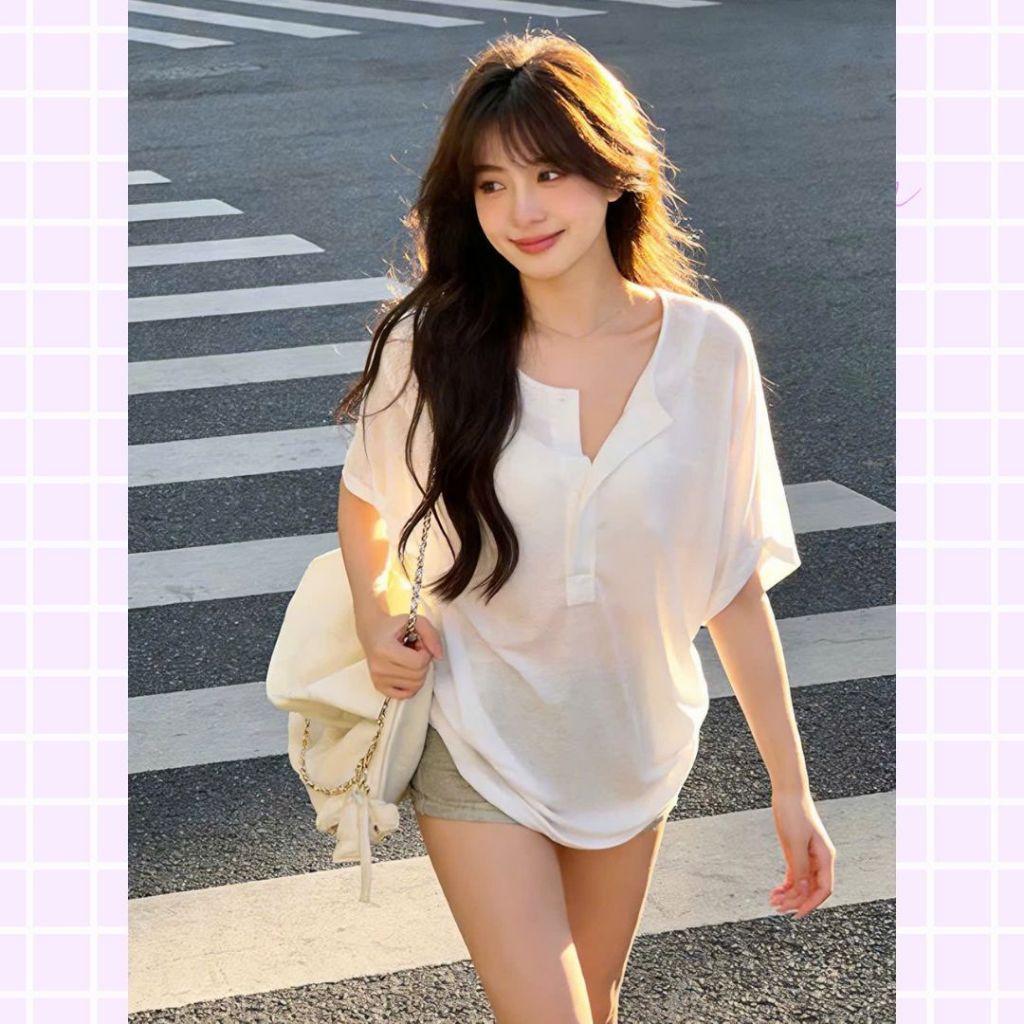 Áo Thun Nữ Cotton Giấy Sicily - Áo Phông Mỏng Mát, Co Giãn 4 Chiều, Thấm Hút Mồ Hôi Cực Tốt (Trắng/Đen)