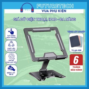 Giá Đỡ , Đế Tản Nhiệt, Điện Thoại,Máy Tính Bảng gấp gọn Xoay 360 Độ Chất Liệu Hợp Kim Nhôm Cao Cấp