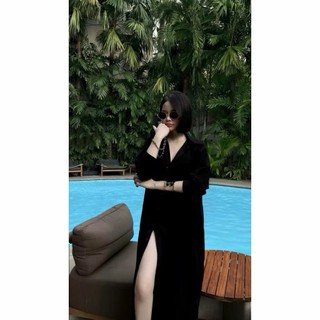 𝗦𝗼𝗳𝗮 𝗗𝗿𝗲𝘀𝘀 -|LY LINEN| - Đầm Sơ mi Linen dáng dài