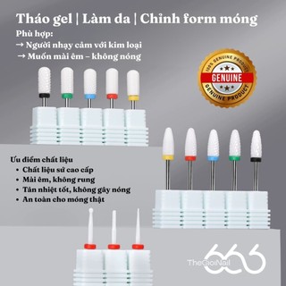 Đầu Mài Nail Sứ Ceramic Chính Hãng Chuẩn Mỹ XF F M C – Mũi Mài Tháo Gel Êm, Không Nóng, Chuẩn Máy 2.35mm Nail666