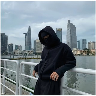 Áo Nỉ Hoodie Cao Cấp Khóa Kéo 2 Mũ FORM RỘNG NỈ DÀY CÓ MŨ ZIP BASIC,Chống nắng,chống tia UV