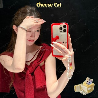 Hoạt Hình Mèo Nhút Nhát Nơ 3D Ốp Lưng iPhone 13 14 15 16 17 11 12 13 Pro Max Xs Max XR 7 8 6 Plus 16E 17 Air