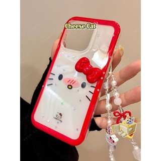 Hoạt Hình Mèo Nhút Nhát Nơ 3D Ốp Lưng iPhone 13 14 15 16 17 11 12 13 Pro Max Xs Max XR 7 8 6 Plus 16E 17 Air