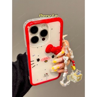 Hoạt Hình Mèo Nhút Nhát Nơ 3D Ốp Lưng iPhone 13 14 15 16 17 11 12 13 Pro Max Xs Max XR 7 8 6 Plus 16E 17 Air