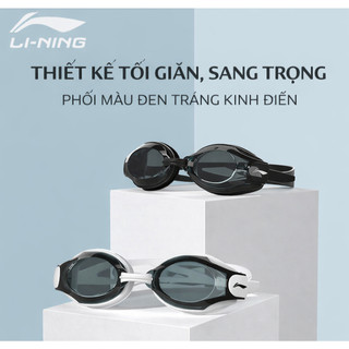 Kính bơi cận LI-NING silicone mềm chống mờ ôm mắt không đau phù hợp tập luyện thi đấu