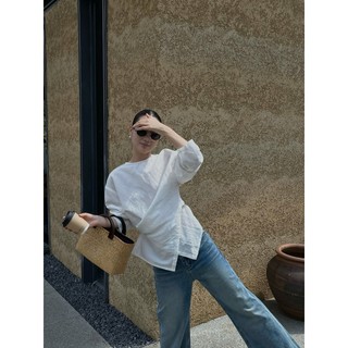 𝗚𝗨 𝗟𝗶𝗻𝗲𝗻 - |LY LINEN| - Áo Linen cổ tròn