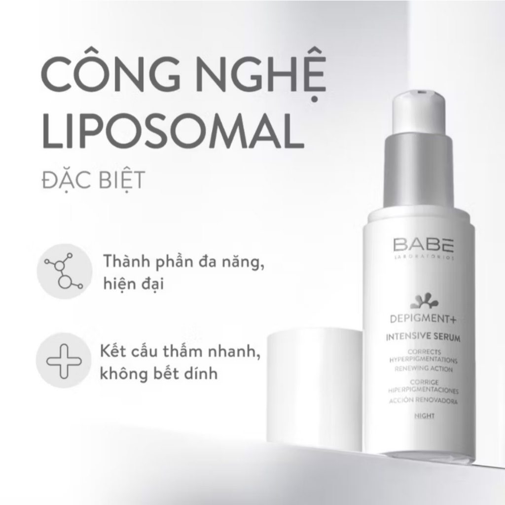 Tinh chất mờ nám, làm sáng da chuyên sâu - Depigment+ Intensive Serum Babé 30ml