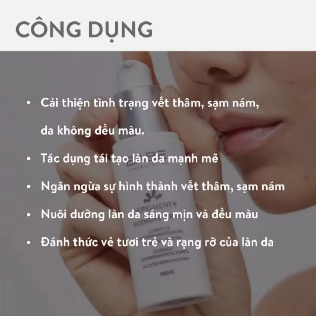 Tinh chất mờ nám, làm sáng da chuyên sâu - Depigment+ Intensive Serum Babé 30ml