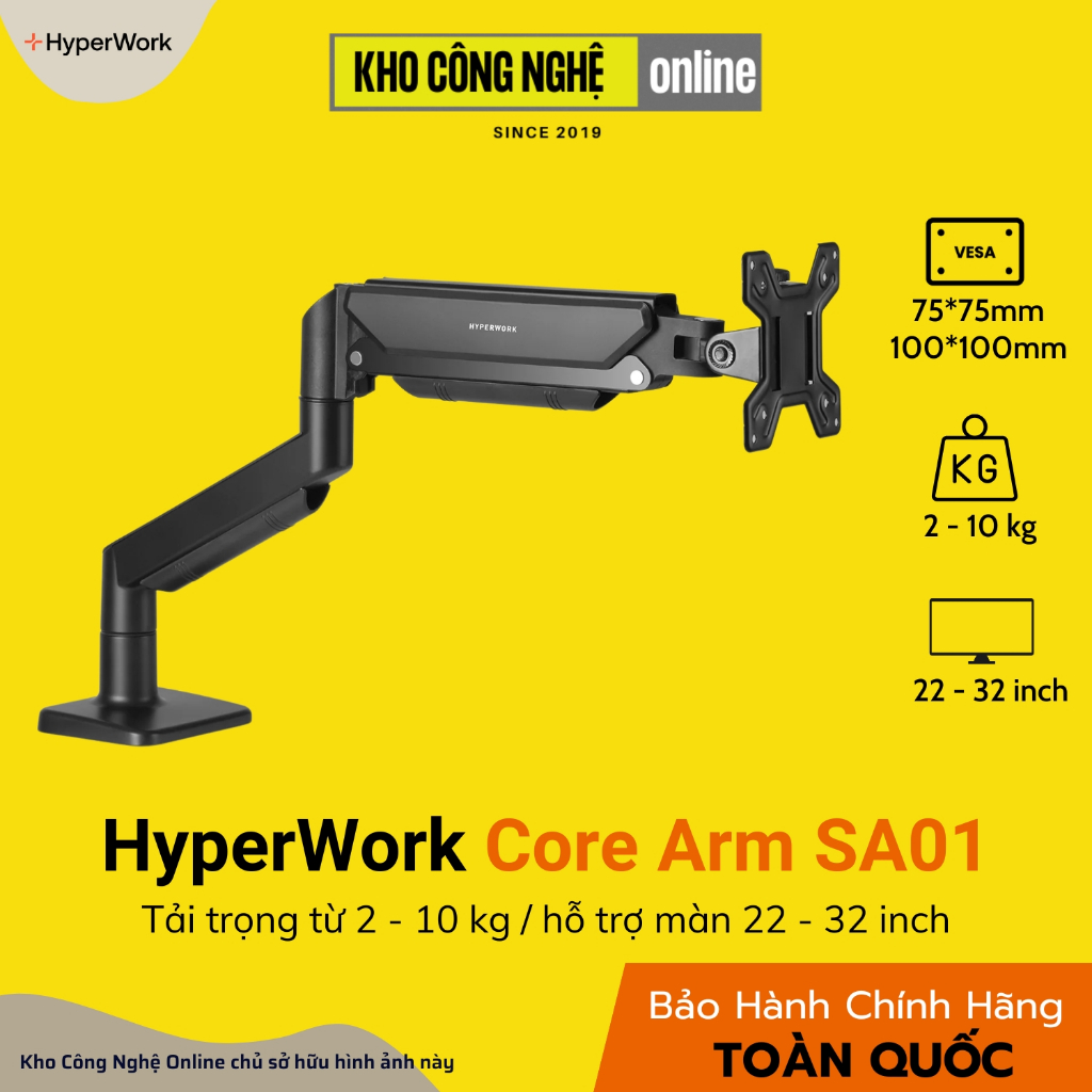 Giá đỡ màn hình HyperWork Core Arm SA01 (Hàng Chính Hãng) | Shopee Việt Nam