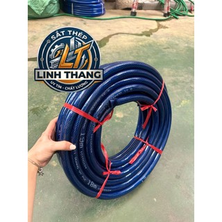 Cuộn dây ống nước phi 21- phi 27 cuộn dài 20 mét-30 mét hàng mềm dẻo, dạng lưới màu xanh tím