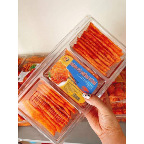 Bánh Pò Miếng Vừng, Bánh Pò Thơm Ngon Giòn Cay Hộp To 320gr - Đồ Ăn Vặt
