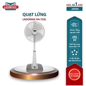 QUẠT LỬNG LADOMAX - Model: HA-716L