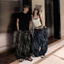 Quần Jeans Loang Ống Cong SSS.A Đứng Form Phong Cách Retro Tôn Dáng Độc Lạ Được Xử Lý Kĩ Xu Hướng Hot