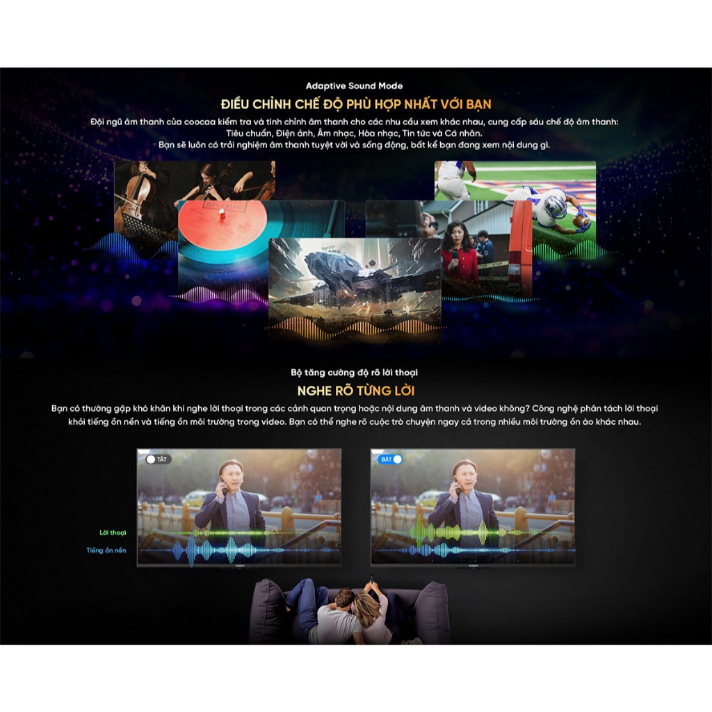 [Miễn phí lắp đặt HN-HCM] Google Tivi Coocaa 4K 65 Inch - Model 65Y84 | BigBuy360 - bigbuy360.vn