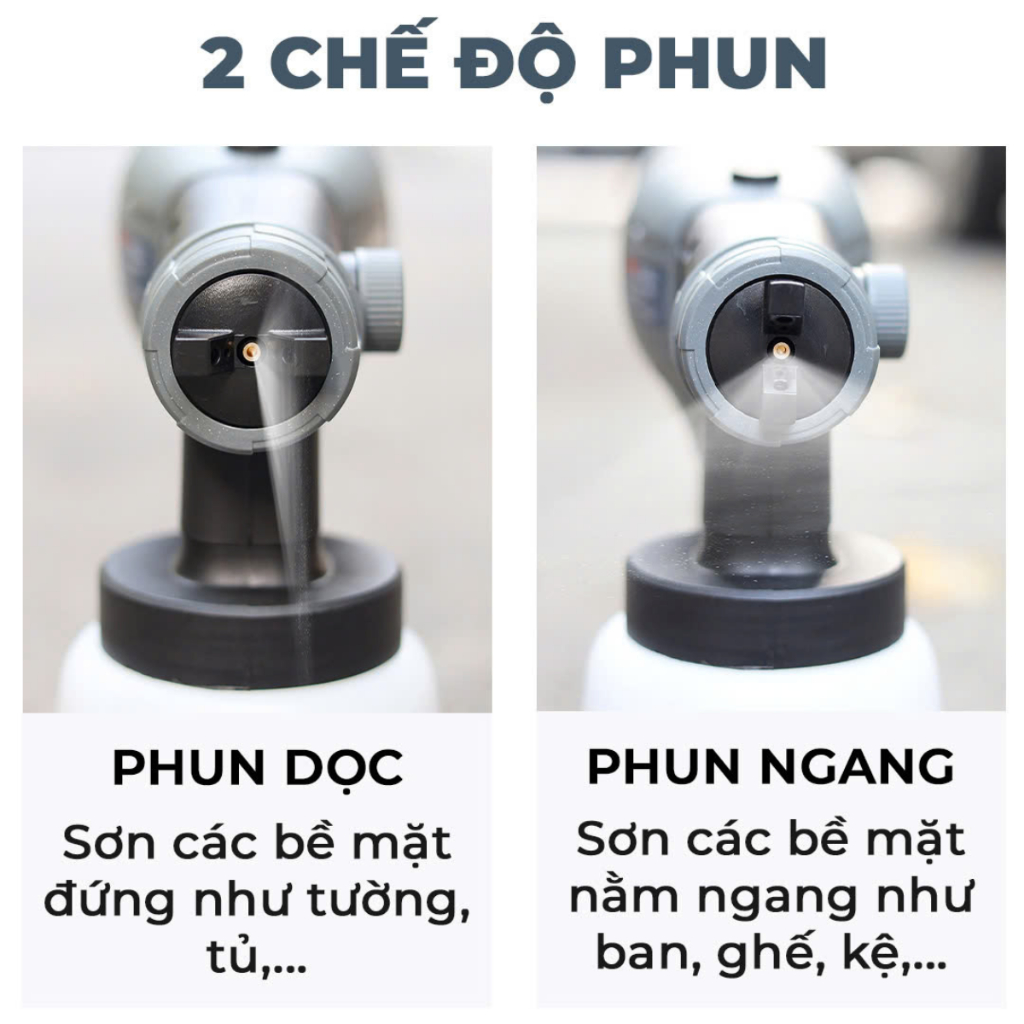 Thân Máy phun sơn dùng pin WORKFIX WF-SG800ML, 2 Kiểu phun - Bình chứa lớn 800ml - Chân pin phổ thông