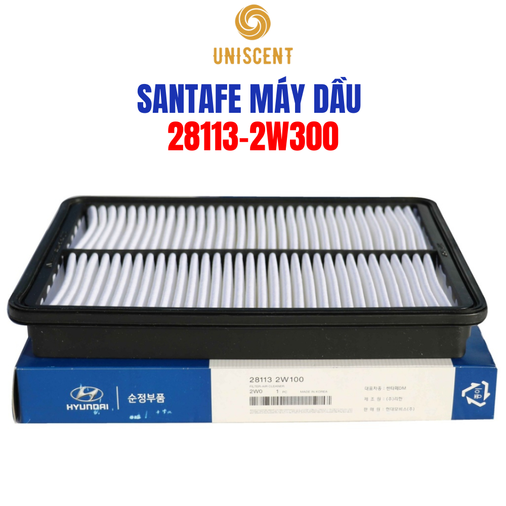 Combo 3 Lọc Điều Hòa- Động Cơ- Lọc Nhớt SantaFe/ Sorento Máy Dầu ( 263202F000,971333SAA0,281132W300)
