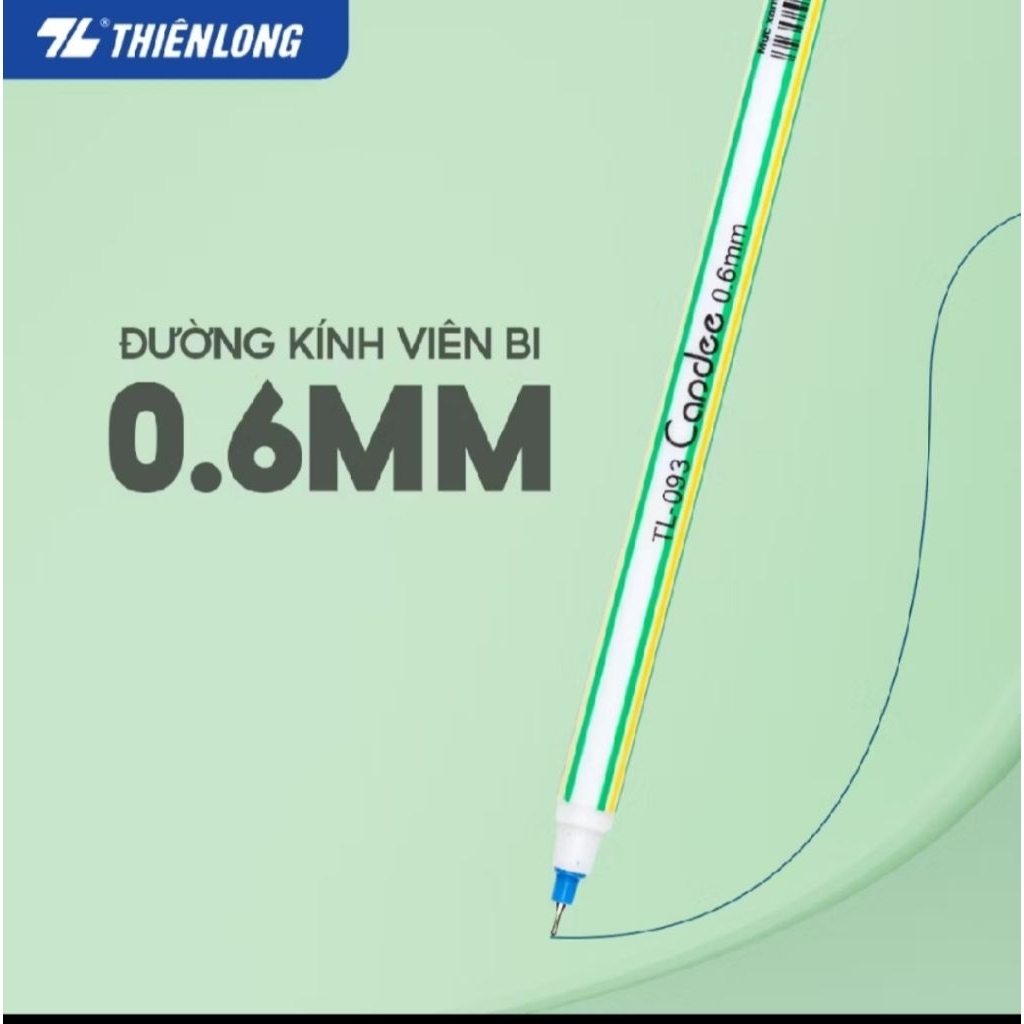 1 hộp*20c bút bi nến thiên long sịn