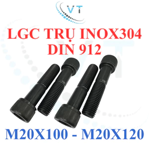 Bulong Lục Giác Chìm Đầu Trụ M20x100 - M20x120 Thép Đen 12.9 Siêu Cứng - Chuyên Lắp Máy Công Nghiệp, Xe Tải, Công trình