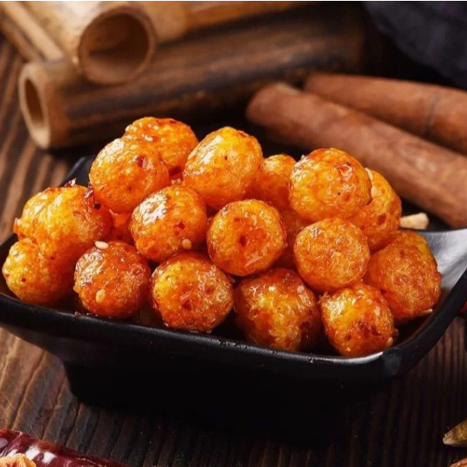 Bánh Pò Xiên Vừng, Bánh Pò Thanh Hồ Lô Thơm Ngon Giòn Cay - Đồ Ăn Vặt