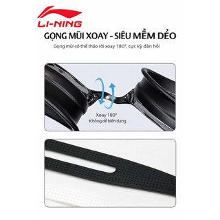 Kính bơi LI-NING silicone mềm HD ôm sát mắt không đau khi đeo lâu