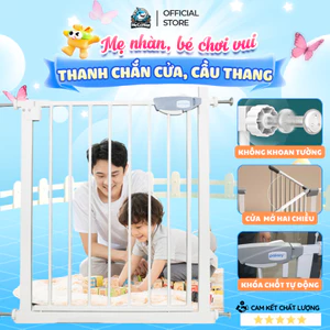 Thanh Chắn Cửa, Thanh Chắn Cầu Thang Pakey loại to dày nặng, cao 79cm bảo vệ bé an toàn