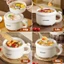 Nồi lẩu đa năng Qcooko 1.7L+1L, Hấp Bánh Bao, 3 mức công suất, Máy Ăn Sáng Khay hấp tháo rời vệ sinh dễ dàng