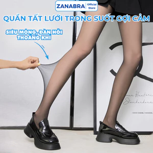Quần tất lưới che khuyết điểm ZANABRA, vớ quần tàng hình thật chân siêu dai, siêu mỏng T893