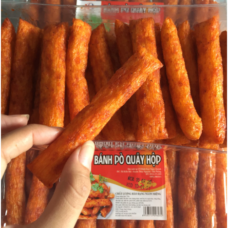 Bánh Pò Quẩy Vừng, Bánh Pò Quẩy Ngọc Quỳnh Hộp 320G Thơm Giòn Ngon - Đồ Ăn Vặt
