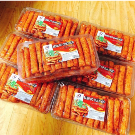 Bánh Pò Quẩy Vừng, Bánh Pò Quẩy Ngọc Quỳnh Hộp 320G Thơm Giòn Ngon - Đồ Ăn Vặt