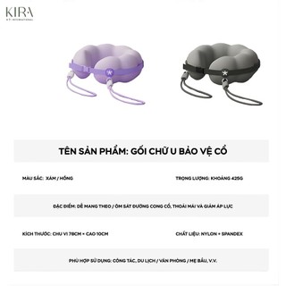 Gối Mây Đeo Cổ Chữ U "Cloud Pillow" Đa Năng - Gối Kê Cổ Du Lịch Tặng Dây Đeo Chéo Cá Tính