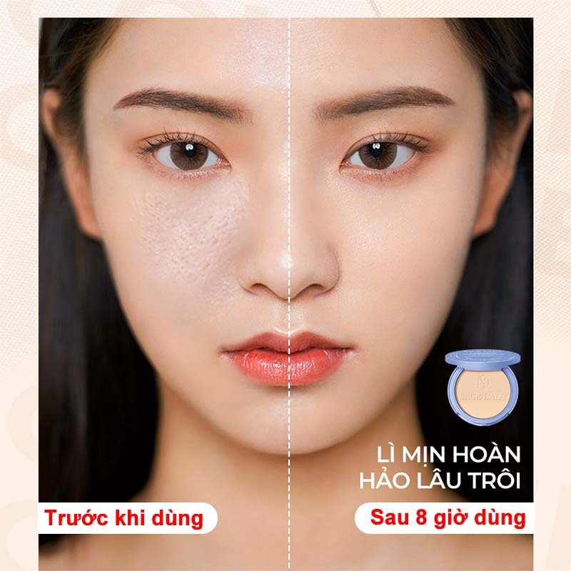 Phấn nén, Phấn Phủ Dạng Nén, kiềm dầu 24 giờ, Thoáng Khí, Chống Thấm Nước, Lâu Trôi, SPF 50+ PA+++ 10g