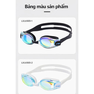 Kính bơi tráng gương LI-NING chống UV chống nước vào mắt dây đeo điều chỉnh dễ dàng