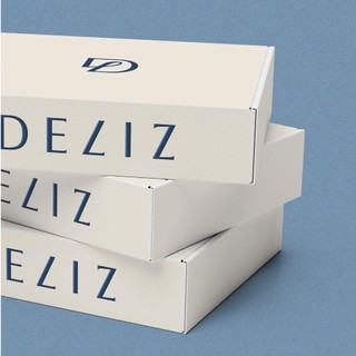 COMBO Túi/Hộp giấy tone kem quai vải cao cấp form cứng Packaging Premium DELIZ