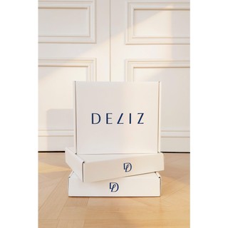 COMBO Túi/Hộp giấy tone kem quai vải cao cấp form cứng Packaging Premium DELIZ