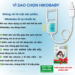 Combo Chăm Sóc Mũi Họng Toàn Diện Cho Bé: Máy Hút Mũi Hikobaby & Xịt Kháng Khuẩn Dizigone Baby 300ml